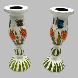 Batterfly Paper Mache Candle Stand-1