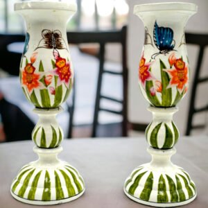 Butterfly Paper Mache Candle Stand