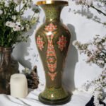Brown Paper Mache Flower Vase