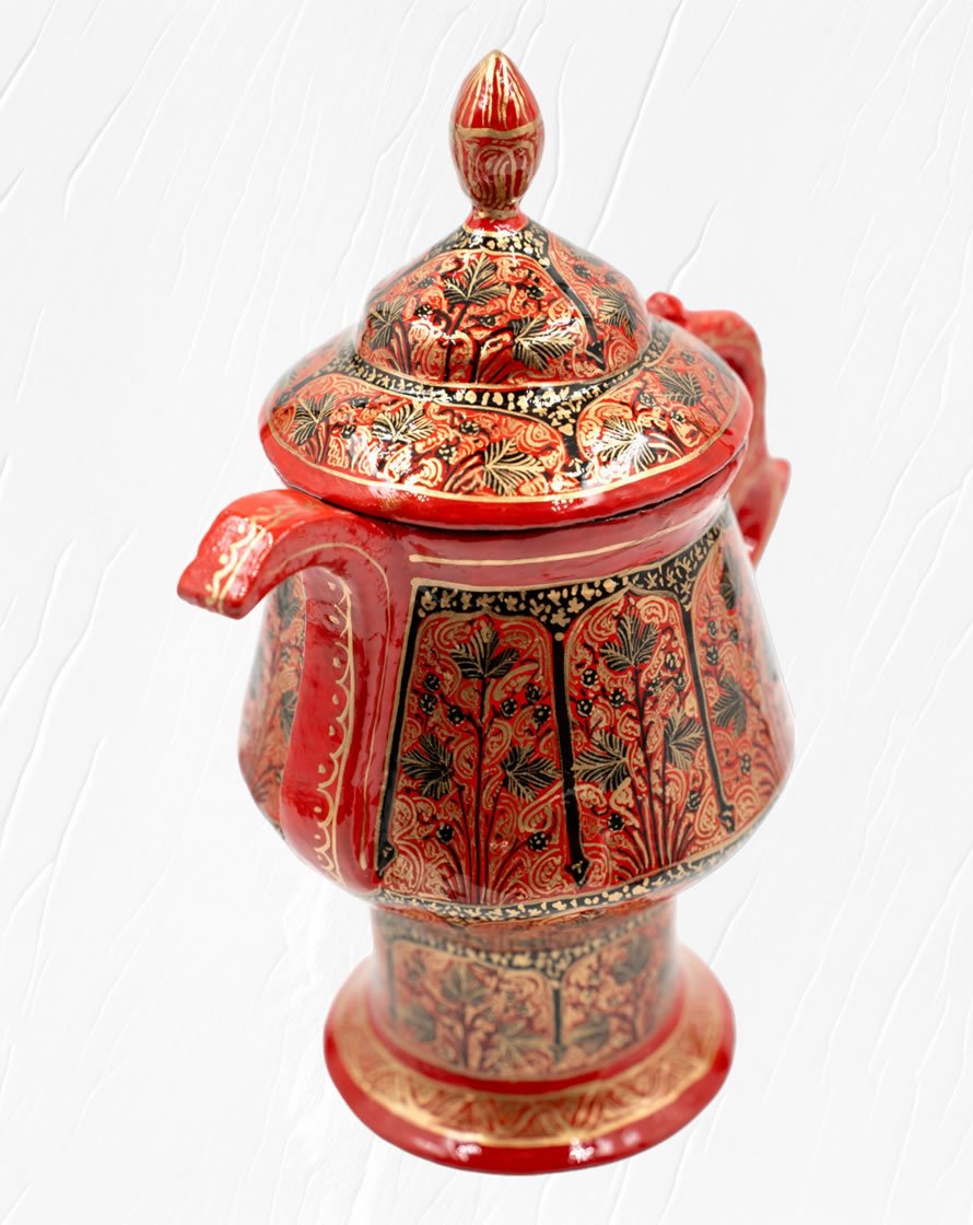 Embossed Paper Mache Samawar-1