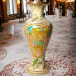 Floral Hand-Painted Papier Mache