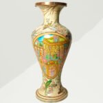 Floral Hand-Painted Papier Mache