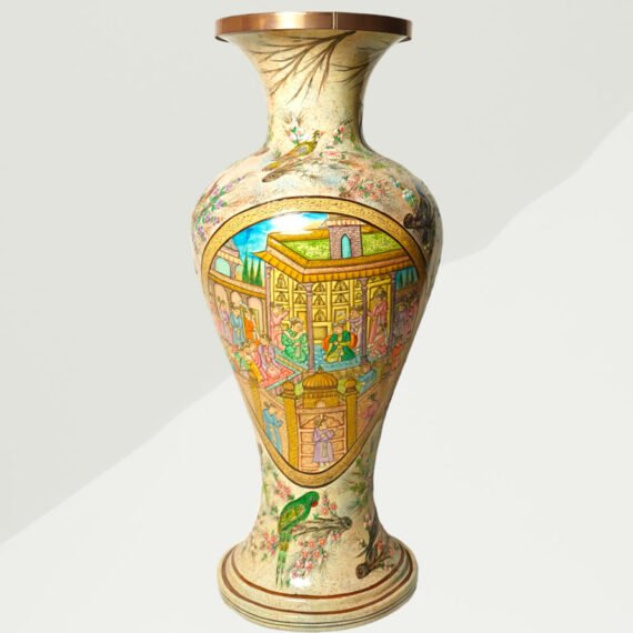 Floral Hand-Painted Papier Mache