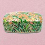 Floral Paper Mache Trinket Box
