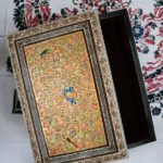 Flower Design Handmade Paper Mache Meter Box