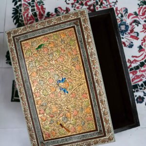 Flower Design Handmade Paper Mache Meter Box