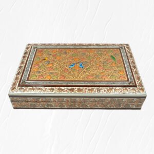 Flower Design Handmade Paper Mache Meter Box-5