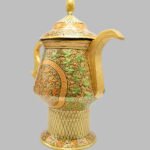 Golden Exquisite paper Mache Samovar