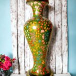 Hand Crafted Paper Mache Flower Vase