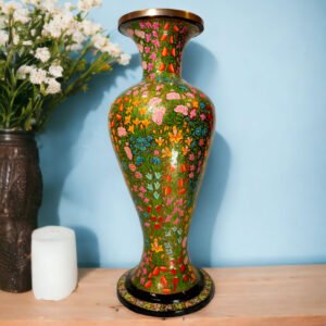 Hand Crafted Paper Mache Flower Vase