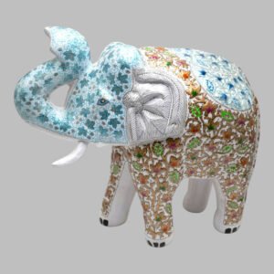 Hand-Painted Kashmiri Paper Mache Elephant-1