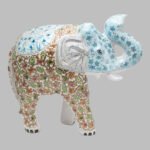 Hand-Painted Kashmiri Paper Mache Elephant