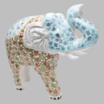 Hand-Painted Kashmiri Paper Mache Elephant