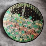 Jungle Life (Animals) Black Base Wall Plate