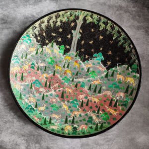 Jungle Life (Animals) Black Base Wall Plate