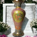 Kashmir Paper Mache Floral Vase