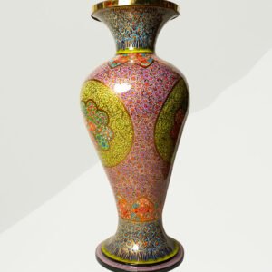 Kashmir Paper Mache Floral Vase