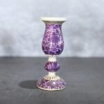 Kashmiri Hand-Painted Purple Vase