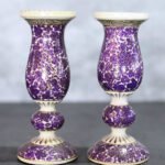 Kashmiri Hand-Painted Purple Vase