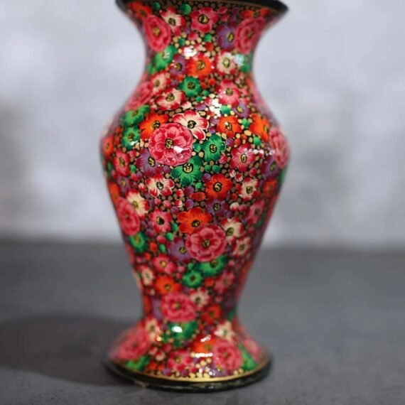 Kashmiri Hand-Painted Vase