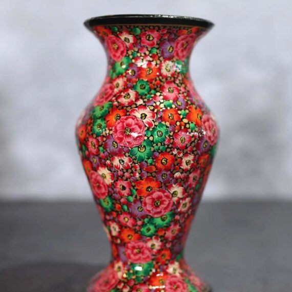 Kashmiri Hand-Painted Vase