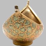 Kashmiri Painted Kashkul Decorative Plate