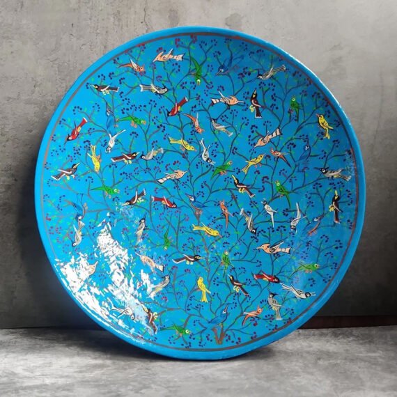 Lapis Blue Base Tree Of Life Birds Wallplate