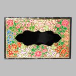 Multi Floral Paper Mache Tissue Box