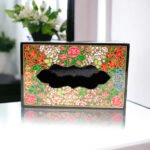 Multi Floral Paper Mache Tissue Box