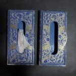Paper Mache Blue Base Tissue Box