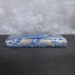 Paper Mache Blue Base Tissue Box