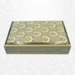 Paper Mache Flat Box Floral Design White base