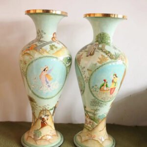 Paper Mache Flower Vase Mughal and Fairy