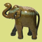 Paper Mache Kashmiri Elephant Decorative Showpiece