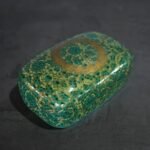 Paper Mache Trinket Box Green