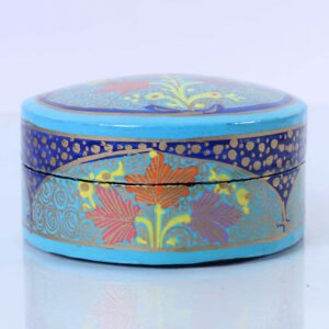 Sky Blue Paper Mache Pin Box