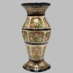 Stunning Black Painted Flower Vase