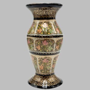 Stunning Black Painted Flower Vase-1