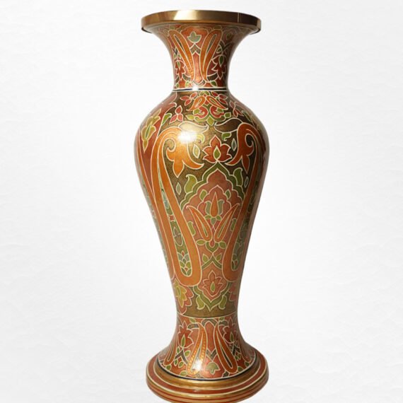Stunning kashmiri Brown Flower Vase