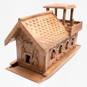 Walnut wood carved Kashmir House Boat