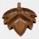 Wooden Brown Leaf Tray