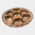 Wooden Carved Round Plate