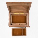 Wooden Wood Carved Box Rectangle